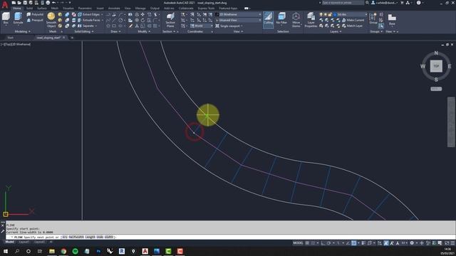 AutoCAD 2021 - 3D Modelling - Sloping Site + Curvy Road смотреть онлайн
