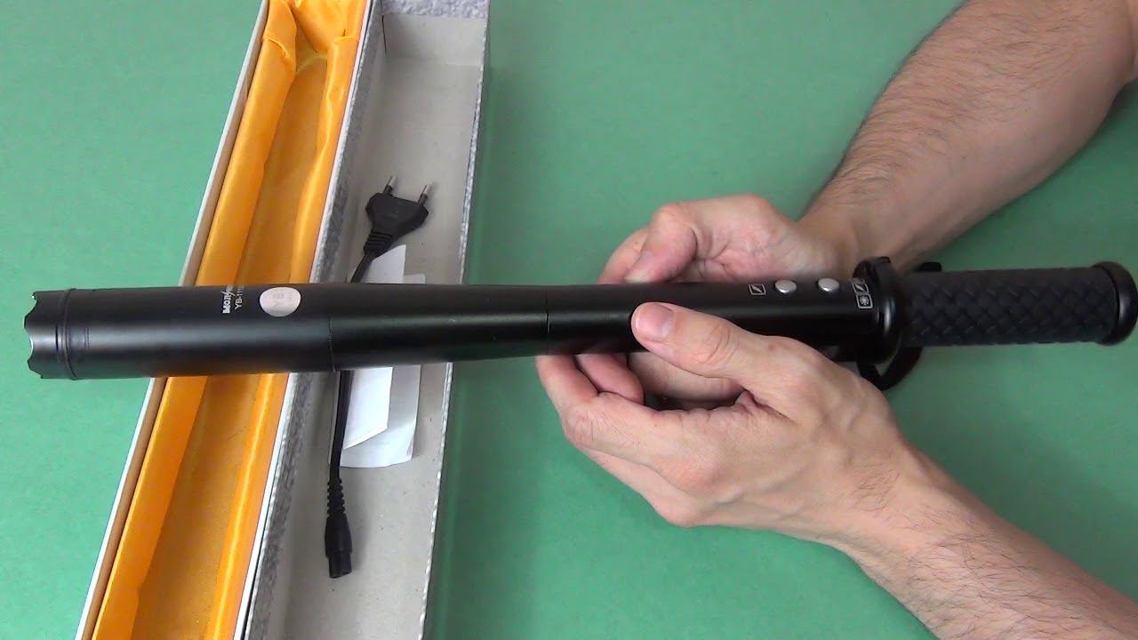 Обзор - Электрошокер-дубинка Молния YB-1119 В смотреть онлайн