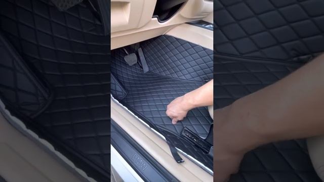 3D Коврики из экокожи на BMW 3 Series F30. Примерка и рекомендации по установке смотреть онлайн