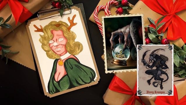 Жуткие факты про Рождество и Новый Год / Рождественский рисунок / Scary Christmas смотреть онлайн