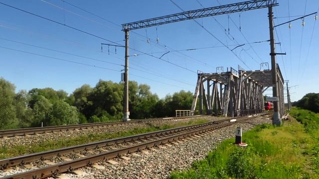 Скоростной поезд "Ласточка №727 Нижний Новгород - Москва (Владимирская область) смотреть онлайн