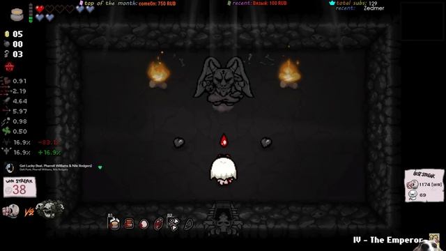 [038-039] Eden стрик на 4 цели | Qué | The Binding of Isaac: Repentance смотреть онлайн