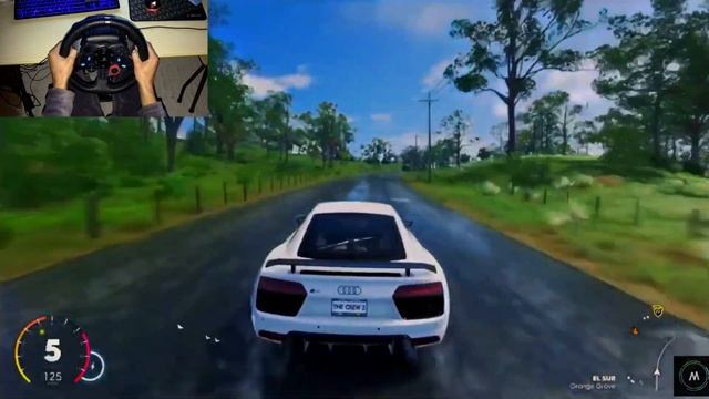 Audi R8 V10 - The crew 2 | Logitech G29 Gameplay смотреть онлайн