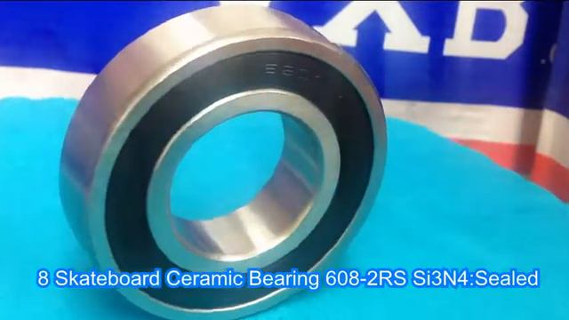 8 Skateboard Ceramic Bearing 608-2RS Si3N4:Sealed смотреть онлайн