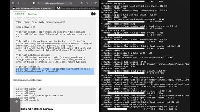 Setup Machine Learning Environment (HomeBrew ,Conda,Tensorflow , Opencv ) On M1 Mac (Apple Silicon) смотреть онлайн