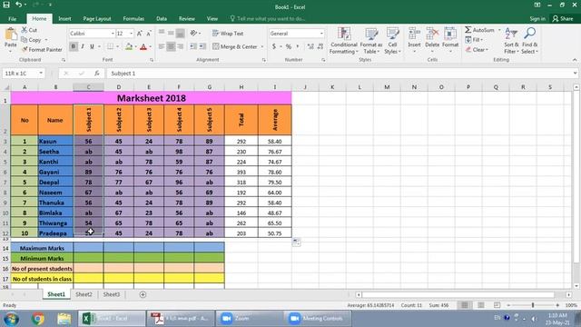 grade 9 ICT lesson 2 MS Excel смотреть онлайн