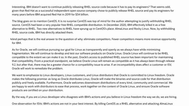 Oracle Responds to RedHat and The Open Source Community.. смотреть онлайн