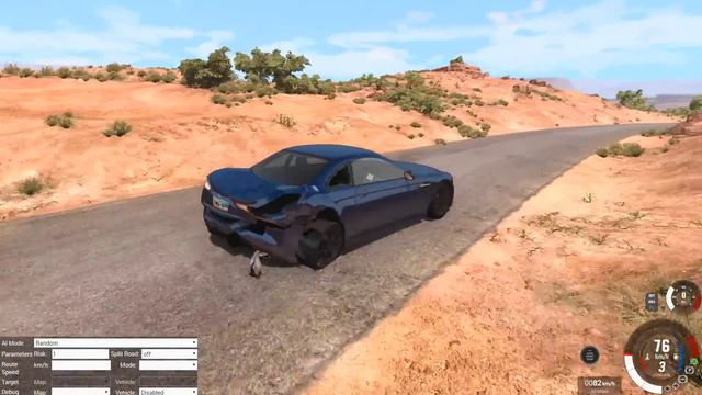 BeamNG Drive | Опять 305 км/ч на ОКЕ... Коповский Субарик зря пытался=( смотреть онлайн