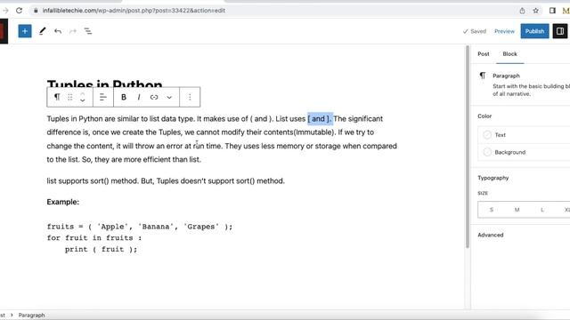 Tuples in Python смотреть онлайн