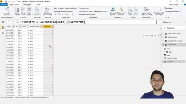 Como Criar uma TABELA CALENDÁRIO AUTOMÁTICA no Power BI смотреть онлайн