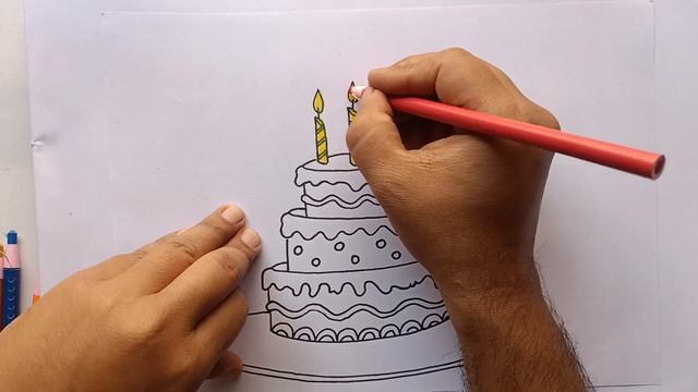 cute cake drawing || how to draw cake || Drawing Key смотреть онлайн