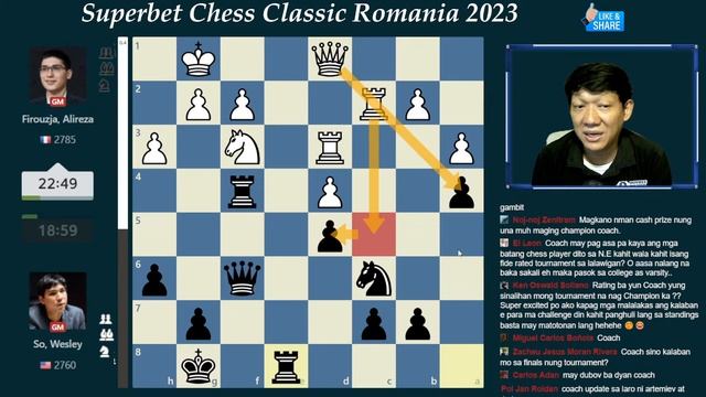 Wesley So back in action! Lakas ng mga kasali dito! Superbet Chess Classic Romania 2023 Round 1 смотреть онлайн