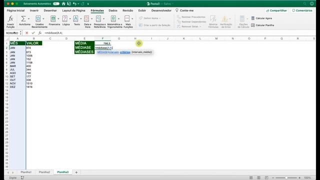 Como CALCULAR MÉDIA no EXCEL: TUTORIAL e MEDIANA смотреть онлайн
