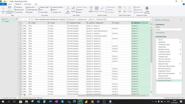 How to transform data from SurveyMonkey with Excel, PowerQuery, PowerPivot. смотреть онлайн