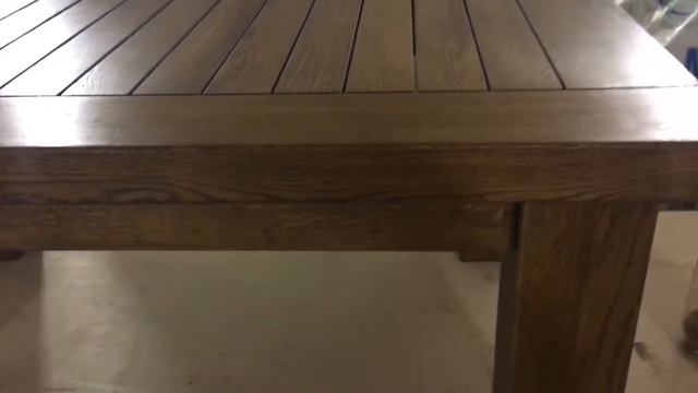 Мощный журнальный стол из дуба. смотреть онлайн