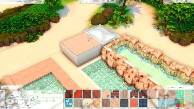 Villa Resort Pool ?? | The Sims 4 Speed Build with Ambient Sounds смотреть онлайн