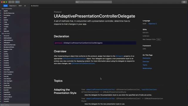 Обработка свайпа при закрытии модального окна. UIAdaptivePresentetionDelegate. смотреть онлайн