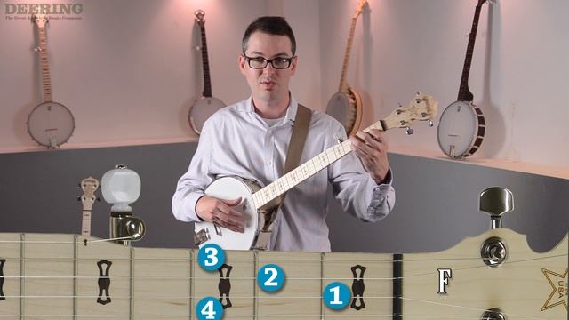 Beginning 5-String Banjo - Pt. 5 - the F chord смотреть онлайн