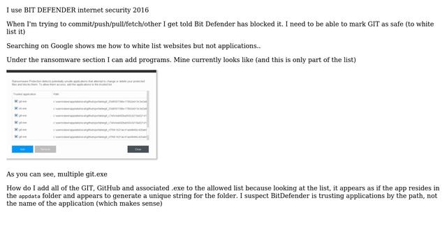 How to add GIT and GITHUB as safe applications to Bit Defender? (3 Solutions!!) смотреть онлайн