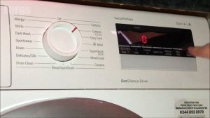 Bosch Washing Machine How to Turn Drum Clean Reminder ON -Bosch Serie 4 VarioPerfect Washing Machin