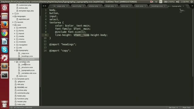 Develop WP Theme Framework using SASS & GIT | WPBootScore | Part 3 смотреть онлайн