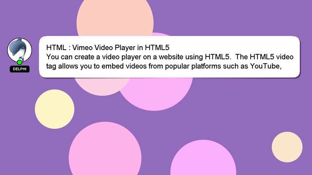 HTML : Vimeo Video Player in HTML5 смотреть онлайн