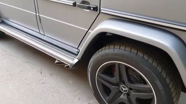 Бархатный выхлоп на Mercedes G63 2015 года смотреть онлайн
