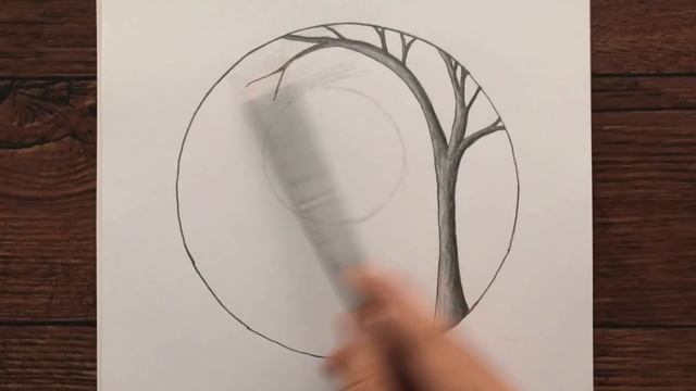 Salıncakta Sallanan Kız Çizimi #2 - Karakalem Çizimleri - Drawing Alone Girl Swinging In A Tree