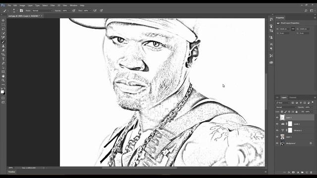 Adobe Photoshop 2017: Transforming a Portrait into TRUE Sketch смотреть онлайн