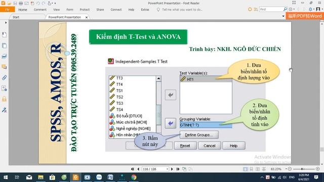 04.06.2021 | Kiểm định Bootstrap trong AMOS & Kiểm định Independent Sample T-Test và One Way ANOVA смотреть онлайн