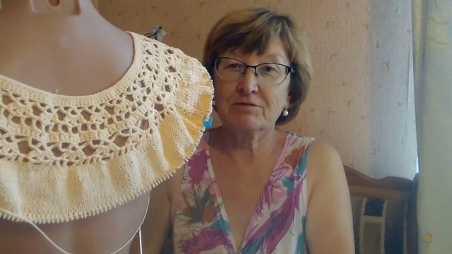 Круглая кокетка//крючок и спицы//продвижения смотреть онлайн