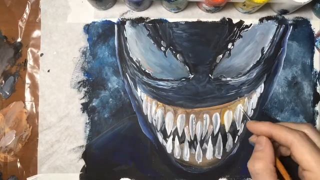 Как нарисовать Venom смотреть онлайн
