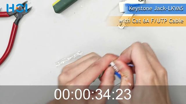 Fast Termination of Cat 6A Shielded Keystone Jack (w/FTP cable) смотреть онлайн