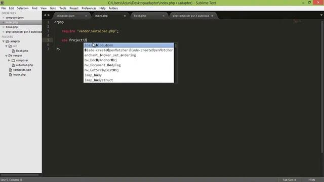 php composer project Person reads Book, classes, psr 4 autoload смотреть онлайн