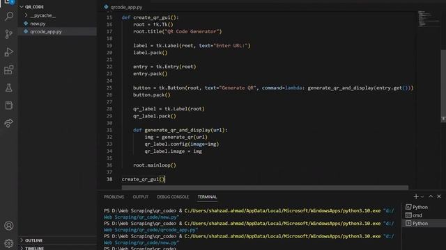 QR code Generator || chat gpt project || qrcode app making using chatgpt смотреть онлайн