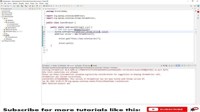 Scenario based Interview Question | How to launch browser in Selenium without System.setProperty() смотреть онлайн