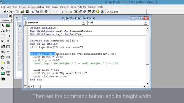 How to add controls at runtime in visual basic 6.0 | Add controls dynamically at run time смотреть онлайн