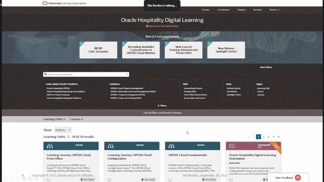 Oracle Hospitality Digital Learning смотреть онлайн