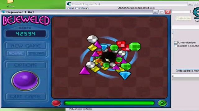 Bejeweled Deluxe With Cheat Engine смотреть онлайн