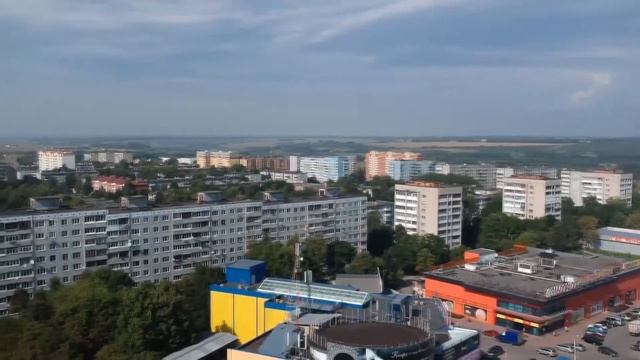город Новомосковск Тульской области - прогулка сверху смотреть онлайн