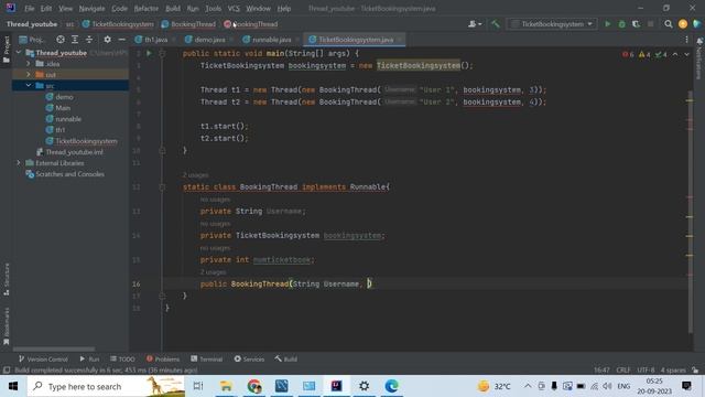 Thread through both implementing Runnable interface and extending Thread class in java language. смотреть онлайн