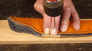 Ножны из кожи Волк.  Leather sheath Wolf.