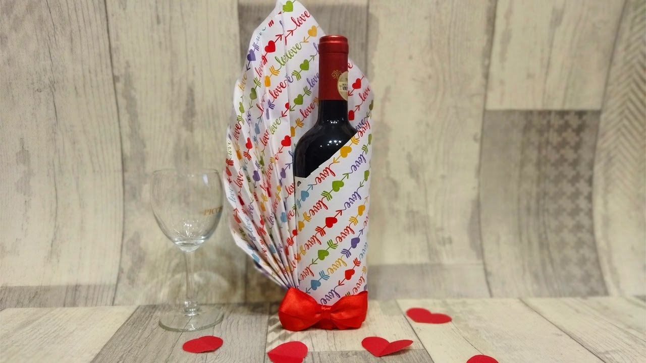 Как красиво упаковать бутылку смотреть онлайн