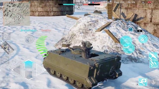 Plantoon OF 40 Mk2A Gameplay - War Thunder Mobile смотреть онлайн