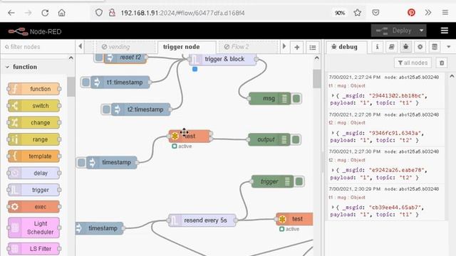 Using the Node-red Trigger Node смотреть онлайн