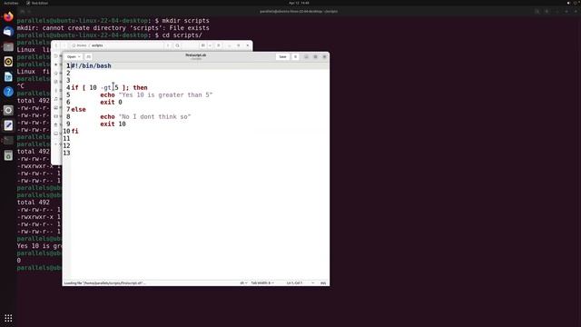 #10 - Working with Shell Script file (sh) in Bash смотреть онлайн