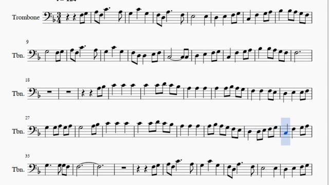 Trombone Sheet Music: How To Play Always With Me From Spirited Away (Hard) By Joe Hisaishi