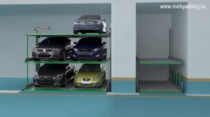 Парковочной подъемник (система) независимого типа. Принцип работы