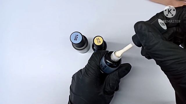 Трехцветный градиент на ногтях/Градиент гель лаком