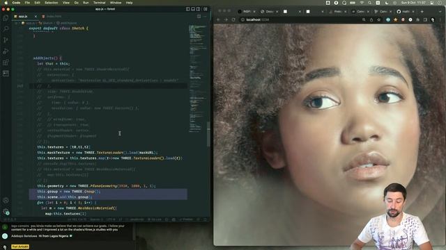 Transition effect with #threejs postprocessing смотреть онлайн